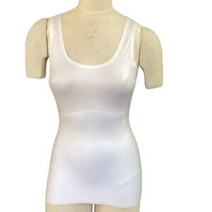 Maidenform L Shapewear White Wide Strap Tank Top Tagless  21J